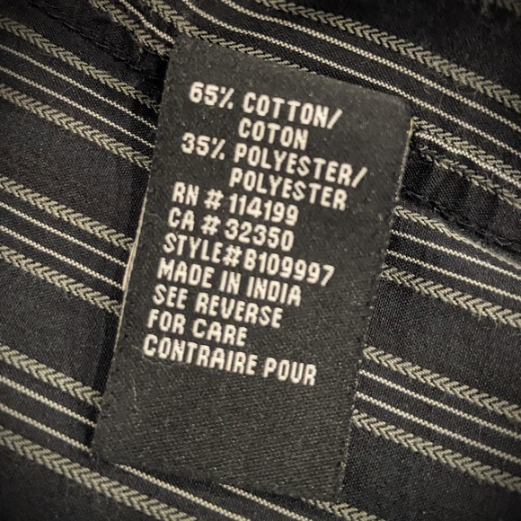 Quicksilver Slim Long Sleeve Button Down Casual Dress Shirt - Picture 7 of 12